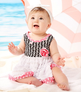 cute baby swim